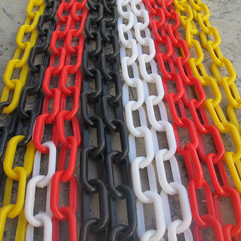Plastic chain plastic iron chain warning protection link cone chain isolation pier chain no parking sign chain buckle