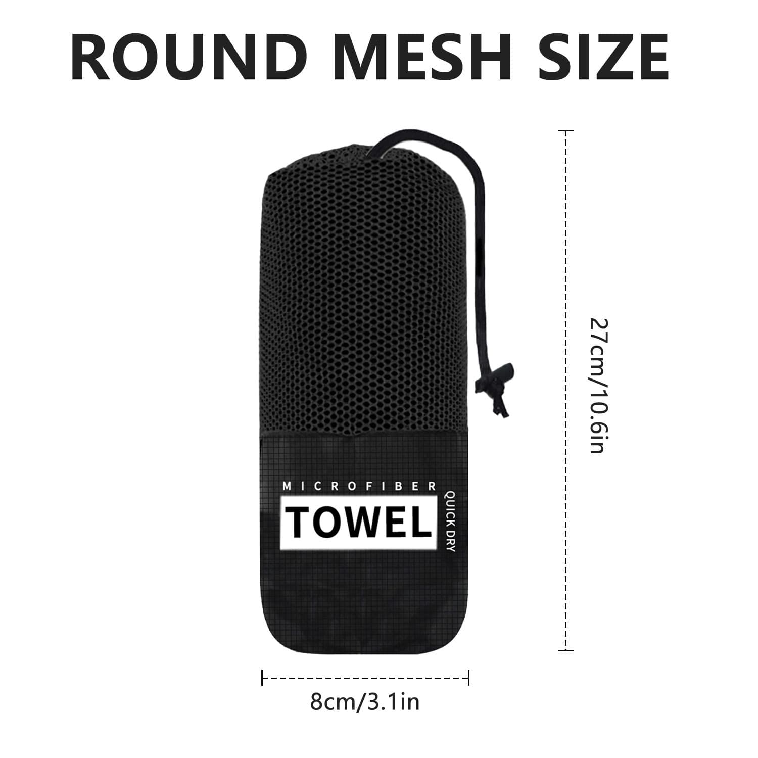Quick-Dry Towel for Outdoor Hiking, Sweat-Absorbing Portable Marathon Yoga Sports Towel, Customizable for Gym Use