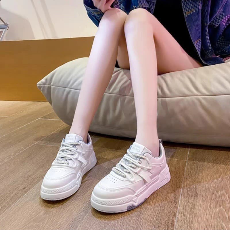 High-Looking Campus Thick-Soled National Fashion Sneakers for Women 2025 Spring & Fall New Versatile Casual Shoes Sports White Shoes for Women