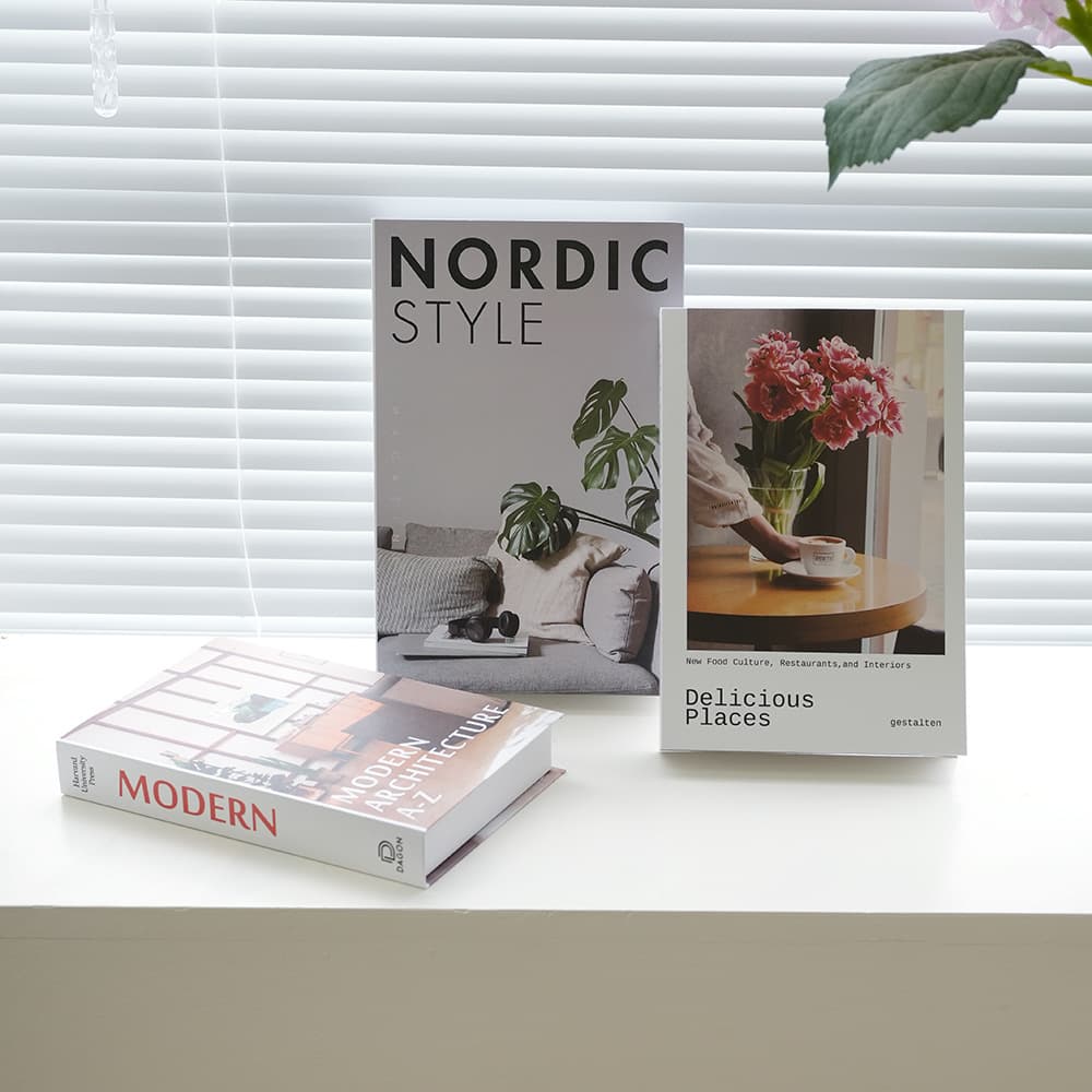 Cross-Border Large, Medium, and Small Home Magazine Fake Book Model Showroom Villa Desktop Decoration Nordic Style Decorative Book Simulation Book