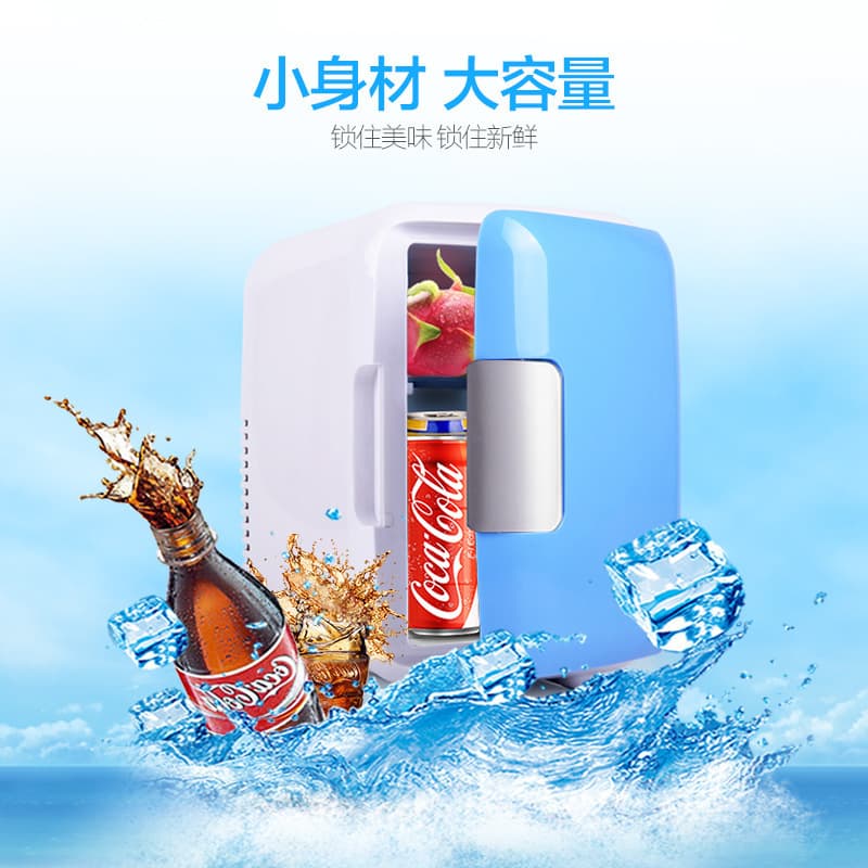Car Mini Fridge Portable 4L Car Refrigerator Car Cooler Warmer Home and Car Dual Use Cold Storage Box