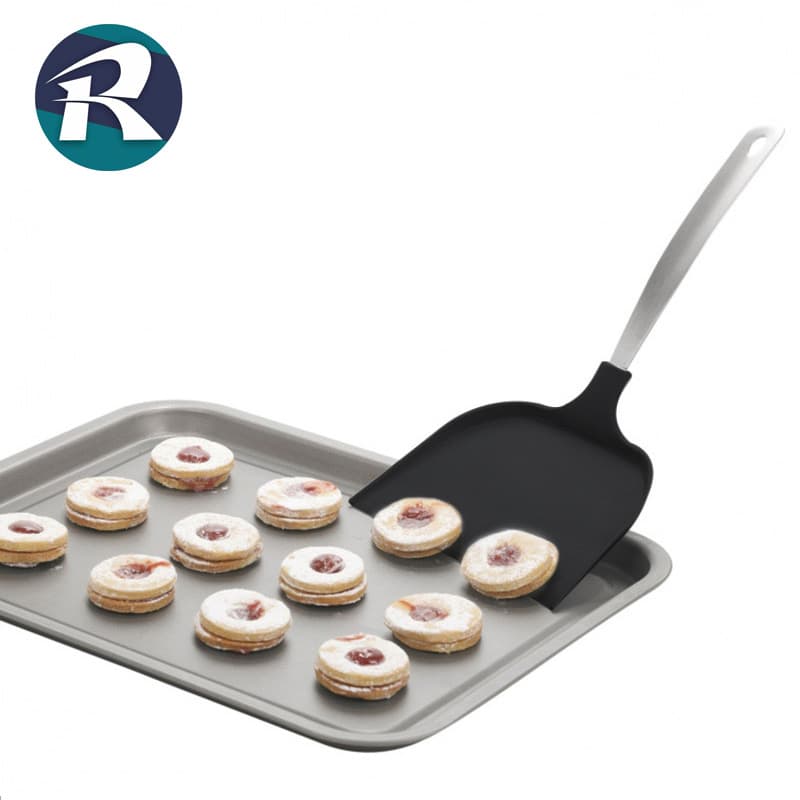 Factory Non-Stick Nylon Spatula with Stainless Steel Handle, Kitchen Spatula, Pancake Spatula, Cookie Spatula, Special Spatula for Pancakes