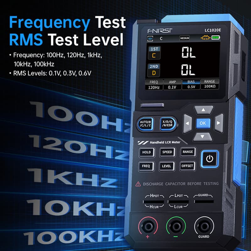 FNIRSI LC1020E Handheld Digital Bridge Component Tester