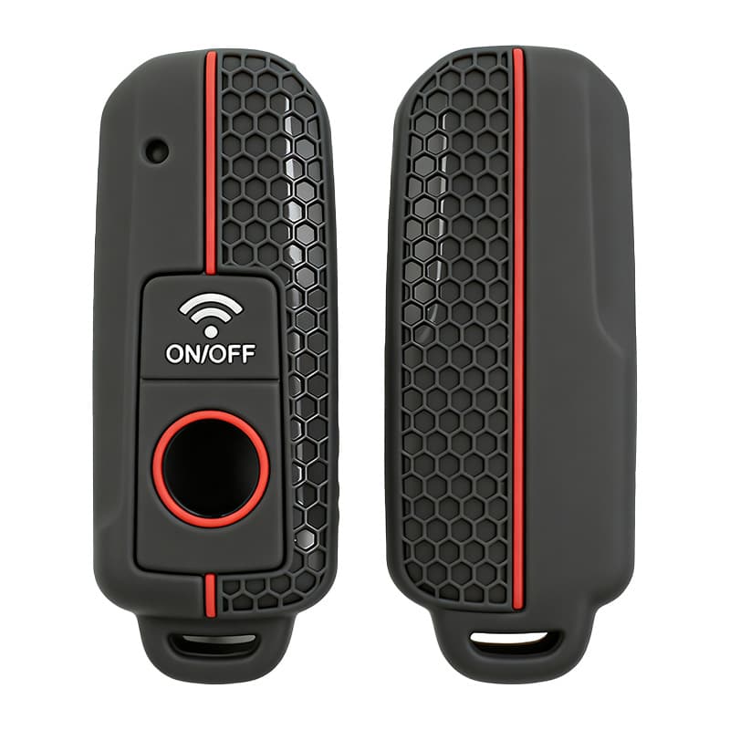 Silicone Key Cover for Yamaha NMAX155/XMAX300, Full Wrap Anti-Fall Anti-Scratch Motorcycle Key Case