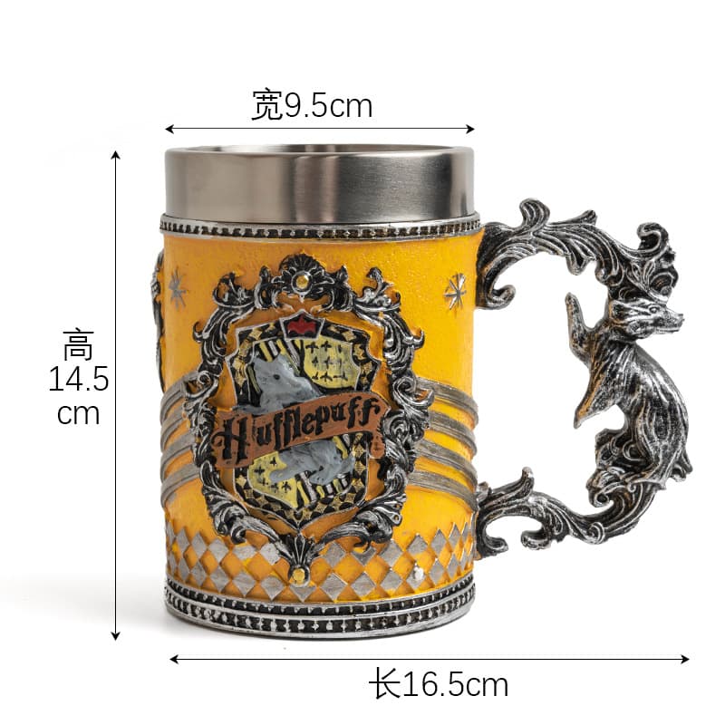Harry Potter Castle Mug, House Crest Mug, Hogwarts Themed Gift, Birthday Present