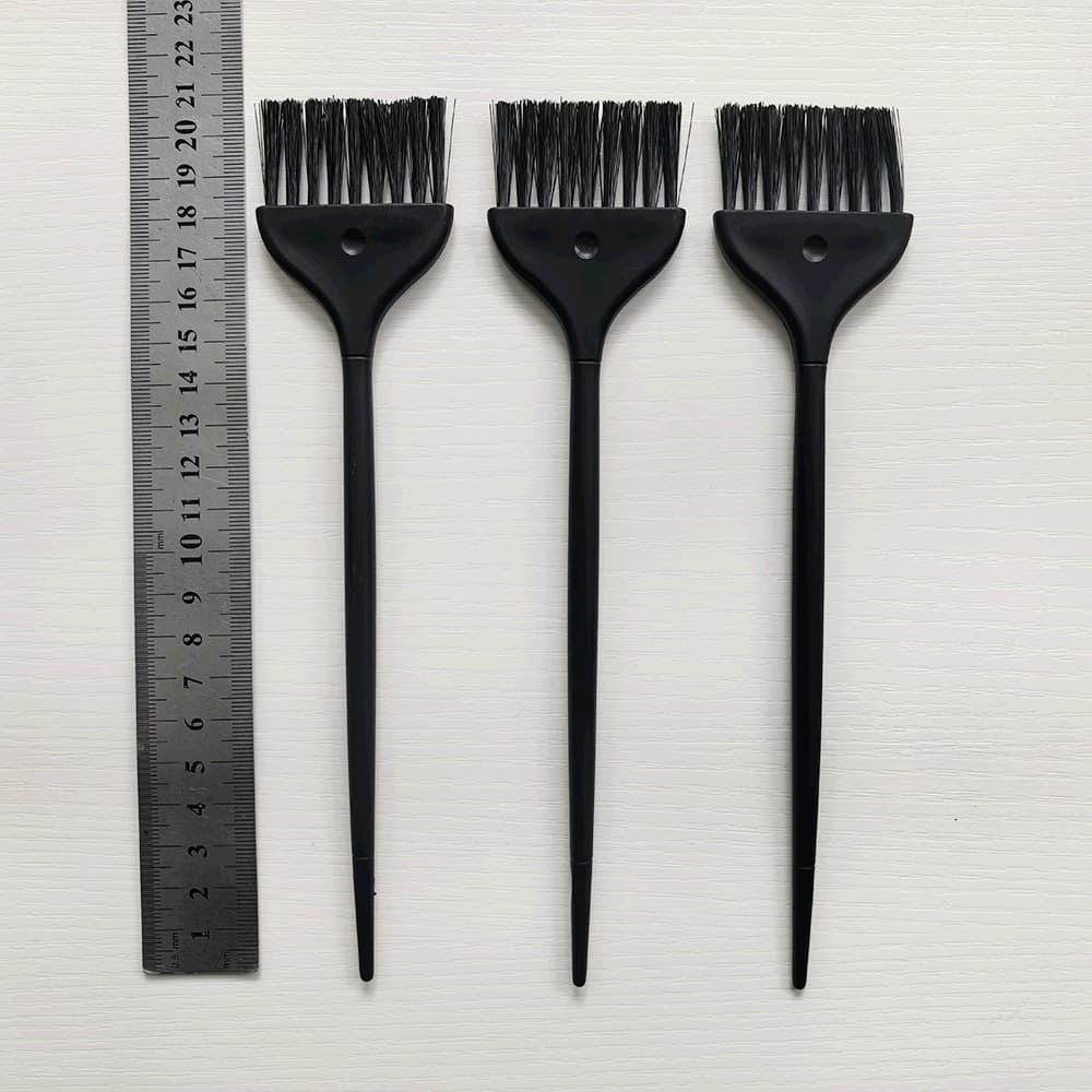 Black long handle brush plastic handle nylon hair hair dye tool brush garlic pounder cleaning brush groove gap dust removal brush