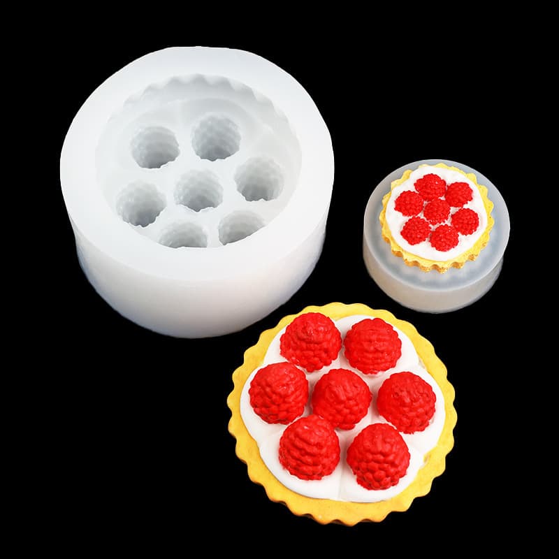Zhongcheng New Squeeze Mold Strawberry Tower Food Play Squeeze Toy Silicone Mold Frozen Wax Aroma Plaster Silicone Mold