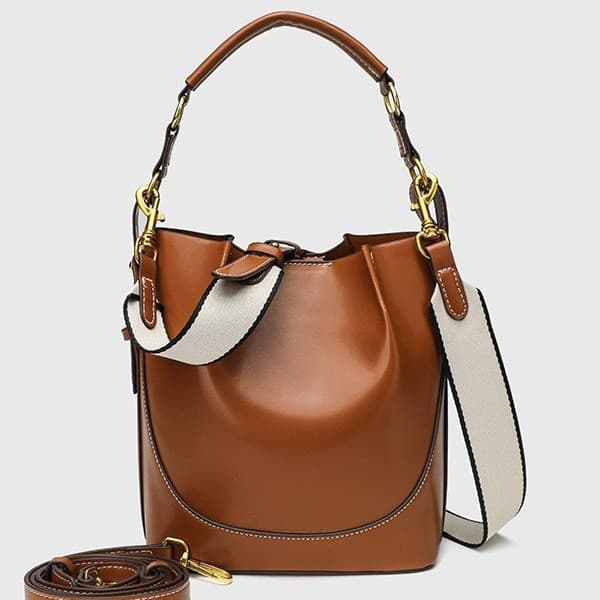 ZA's popular cross-border women's bag 2025 new black animal print one-shoulder crossbody versatile portable bucket bag