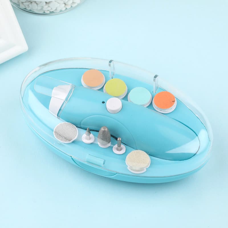 New Cartoon Baby Electric Nail Trimmer Nail Clipper Children Nail Care Kit Baby Nail Pliers Scissors Set
