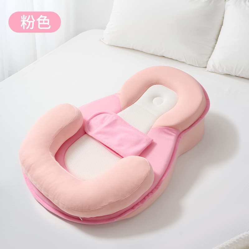 Anti-Spill Milk Pillow for Newborns, Baby Feeding Pillow, Nursing Pillow for Lying Down Feeding, Anti-Reflux Wedge Pad