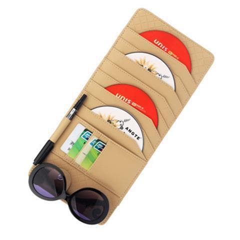 Creative Car CD Holder for Sun Visor, Disc Storage Bag with Disc Sleeves