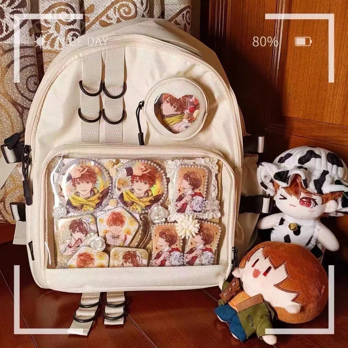 Original Japanese Style Large Capacity School Bag Women's Versatile Student High School College Durable Nylon Breathable Fresh Sweet