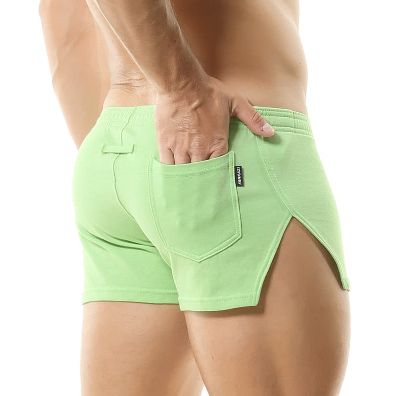 Men's Aro Pants Underwear Comfortable Breathable Stretchy Cotton Blend Fabric Waistband Button Fly