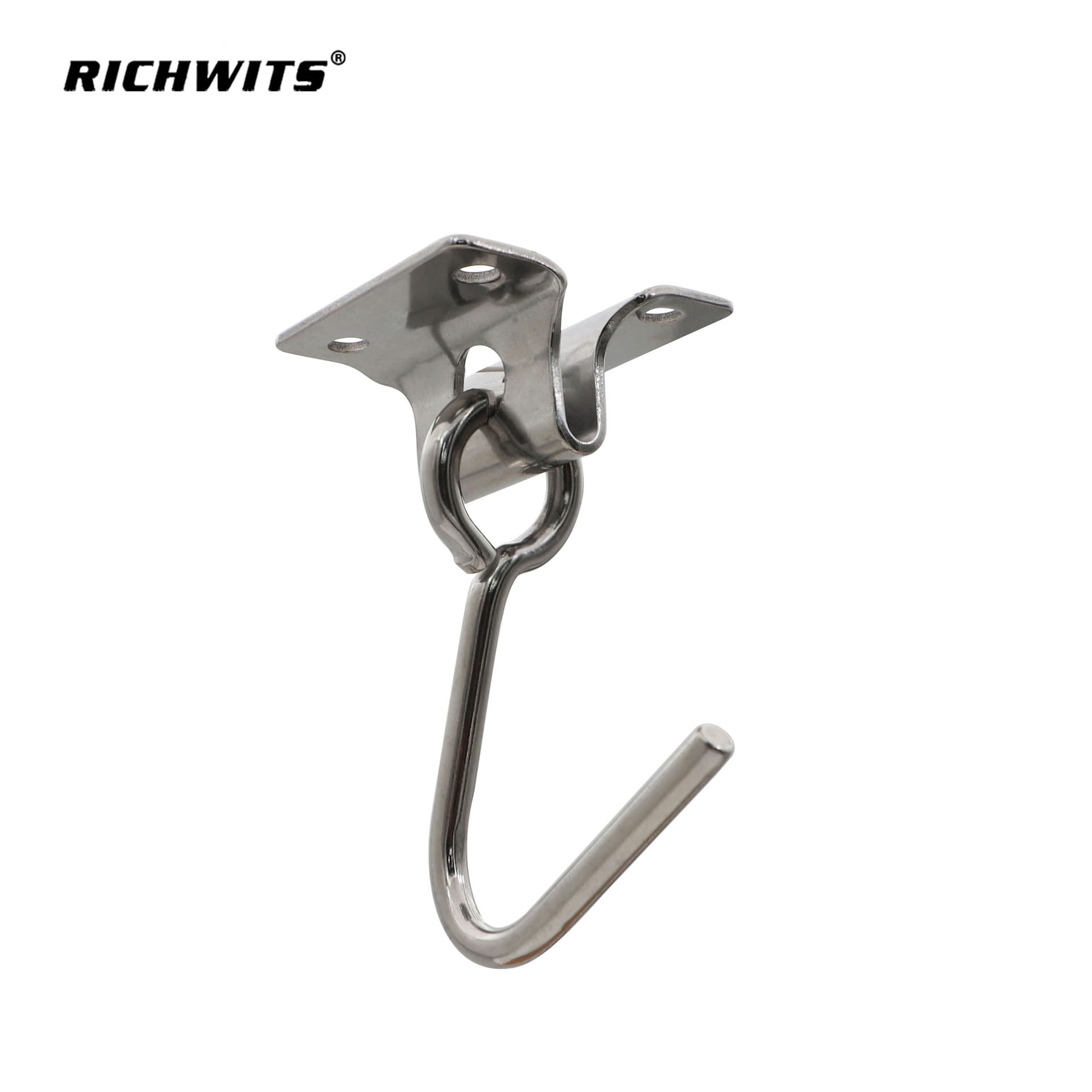 Ring Fixed Buckle Hammock Hook Door Window Hook Stainless Steel Outdoor Light Hook Eye Type Hammock Hook with
