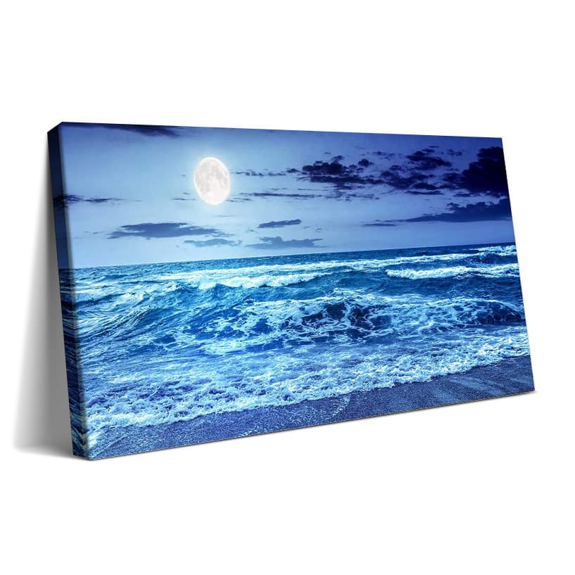 Living room decorative painting Nordic seaside sunrise scenery sofa background wall hanging painting sea view bedroom master bedroom sea mural