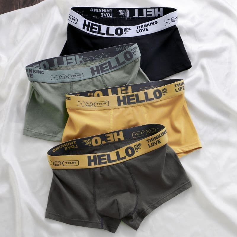 Source Factory Men's Underwear Wholesale, One-Piece Drop Shipping, Comfortable and Breathable Mid-Waist Men's Boxer Briefs