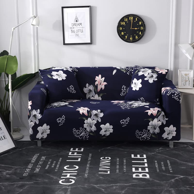 Simple modern universal elastic sofa cover fabric double and three person all-inclusive tight anti-slip sofa dust cover