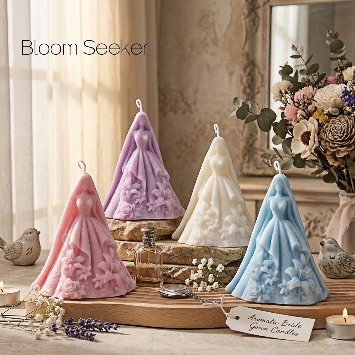 Wedding Bride Scented Candle Wedding Decoration Proposal Atmosphere Valentine's Day Gift Bridesmaid Gift Custom Candle