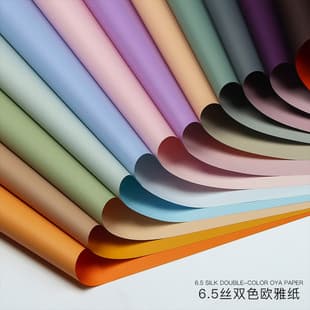 Wholesale Double Color Oya Paper Flower Wrapping Paper, Bouquet Packaging Material, Fresh Flower Gift Box Wrapping Paper, Gift Present