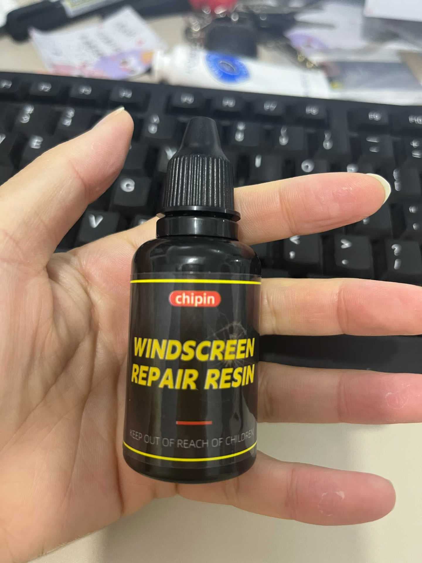 Windshield Repair Kit for Car Glass, Front Windshield Crack & Scratch Filler Resin, Restoration Agent