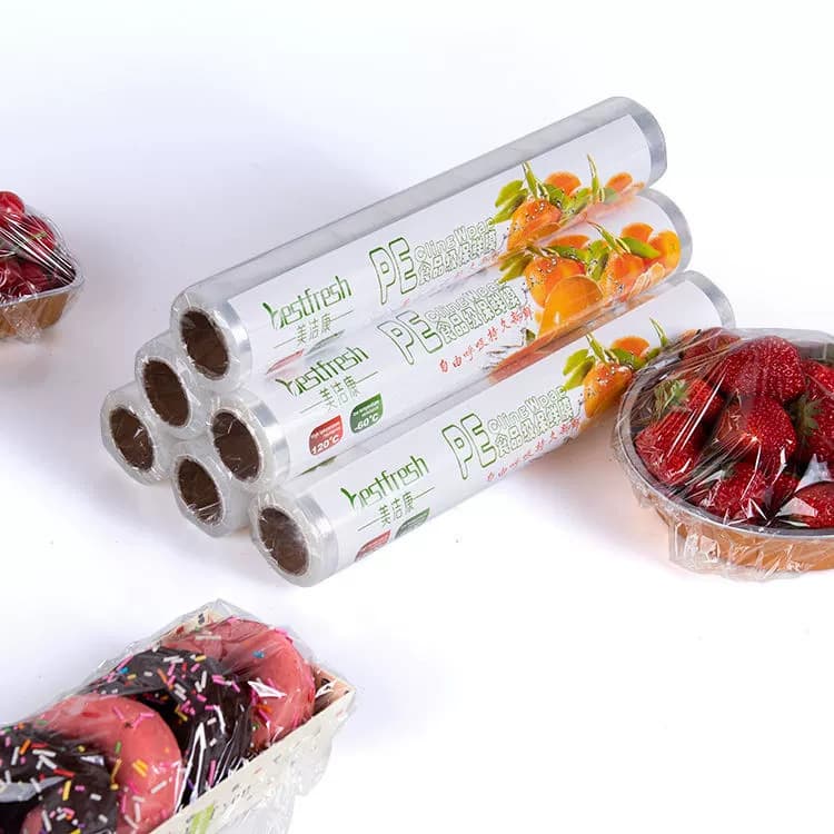 Thickened Disposable Food-Grade Plastic Wrap Drawstring Airtight Bags for Food Preservation, Household Refrigerator Sealing Bags