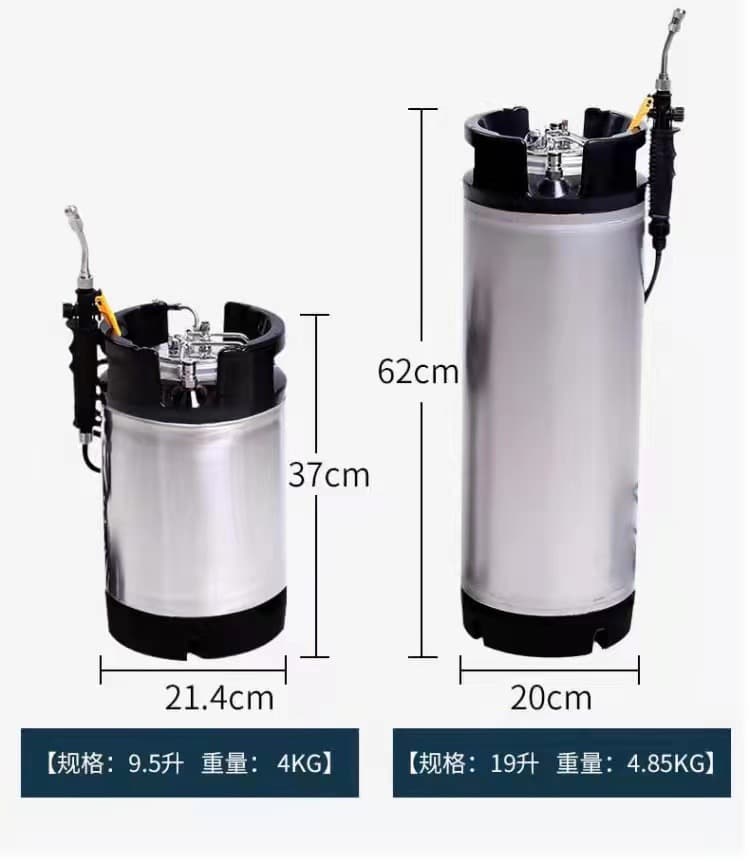 Professional Car Film Installation Spray Bottle for Invisible Paint Protection Film, High-Pressure Transparent Film Application Sprayer, High-Pressure Tank Spray Bottle