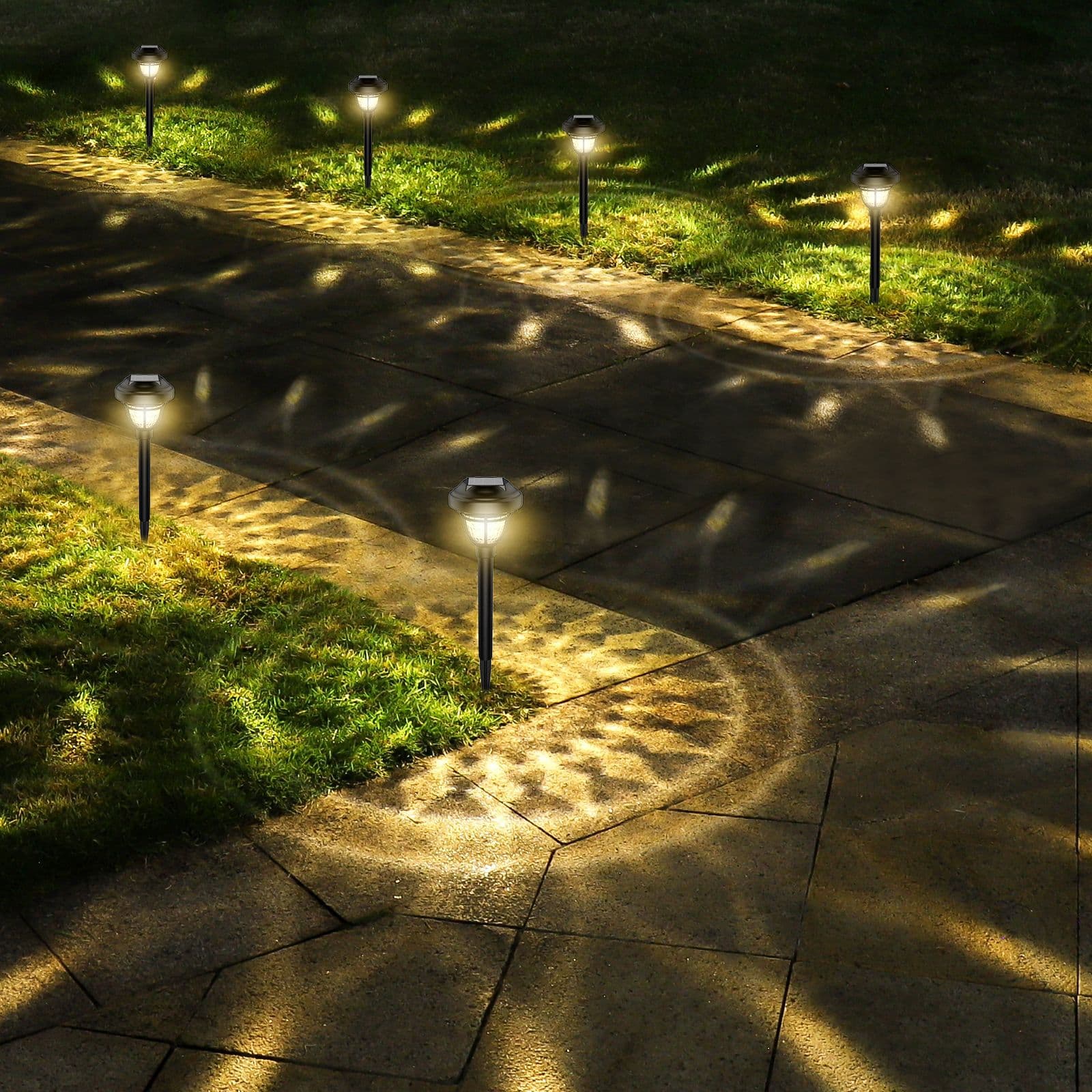✅ Solar Lawn Light for Garden, Courtyard, Garage, Home, Outdoor Garden Light with Light Projection, Cross-border Solar