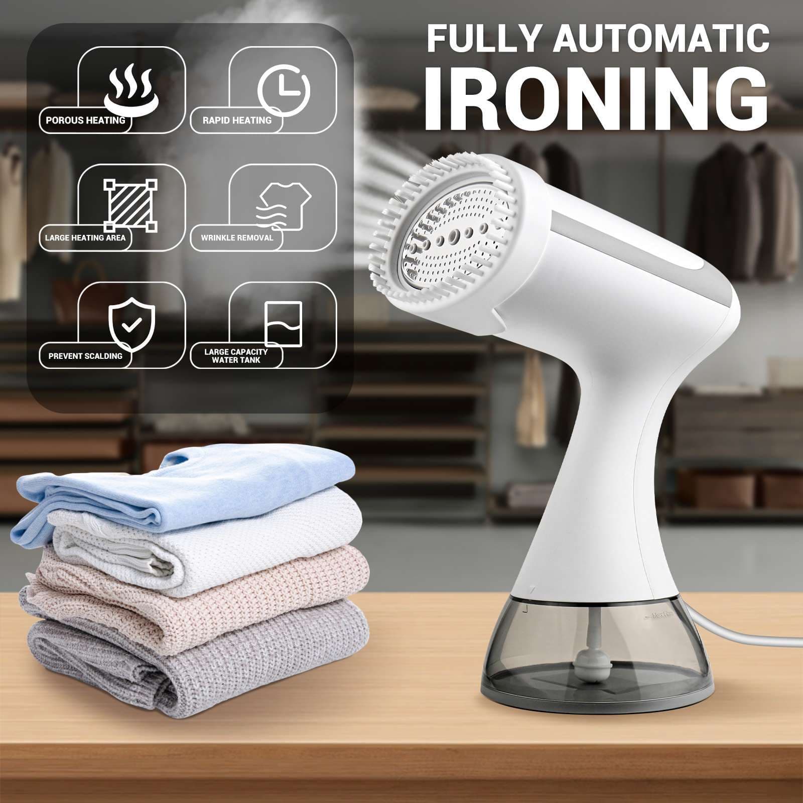 Cross-border Household Handheld Garment Steamer Steam Iron, Compact Portable High-Power Steamer, Factory Direct Wholesale