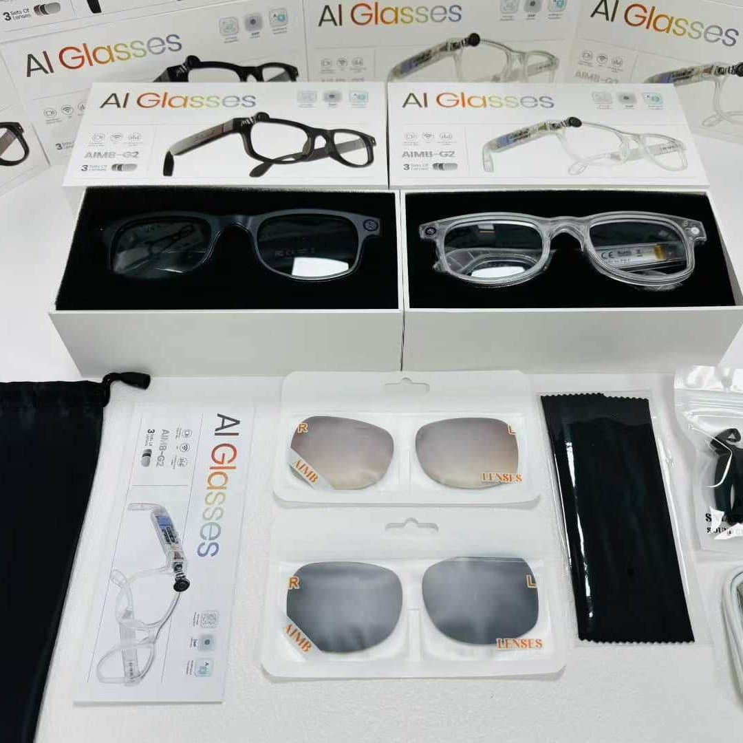 AIMB-G2 smart glasses 8 million pixels for taking photos, local storage, audio recording + video function + Ai real-time translation