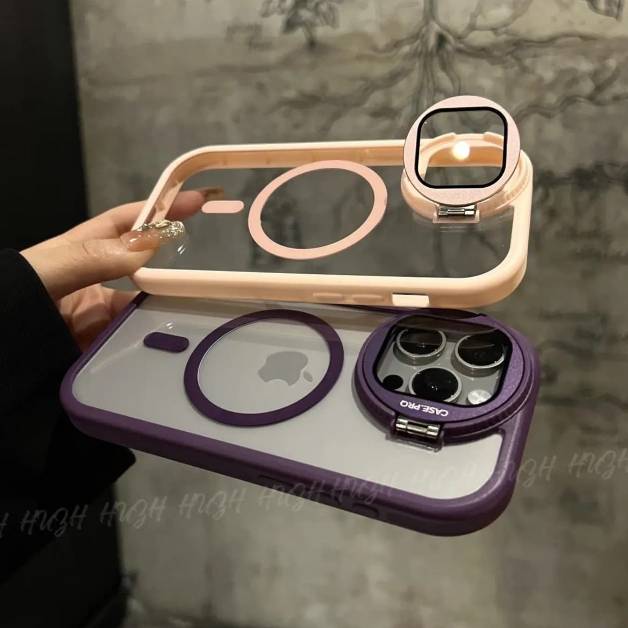 Lens Bracket Compatible with iPhone 17 Pro Max New Magnetic iPhone 16 Case Transparent Shockproof Protective Cover
