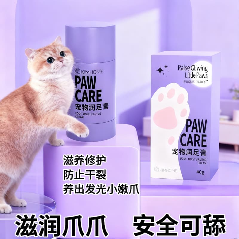 Cat paw balm, dog paw care cream, nourishing and moisturizing, prevents dry and cracked paws, suitable for both cats and dogs.