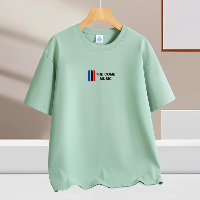T-Shirt Short Sleeve Men's Summer 100% Cotton Round Neck Half Sleeve T-Shirt Loose Top Full Cotton Undershirt Tee Men's Clothing