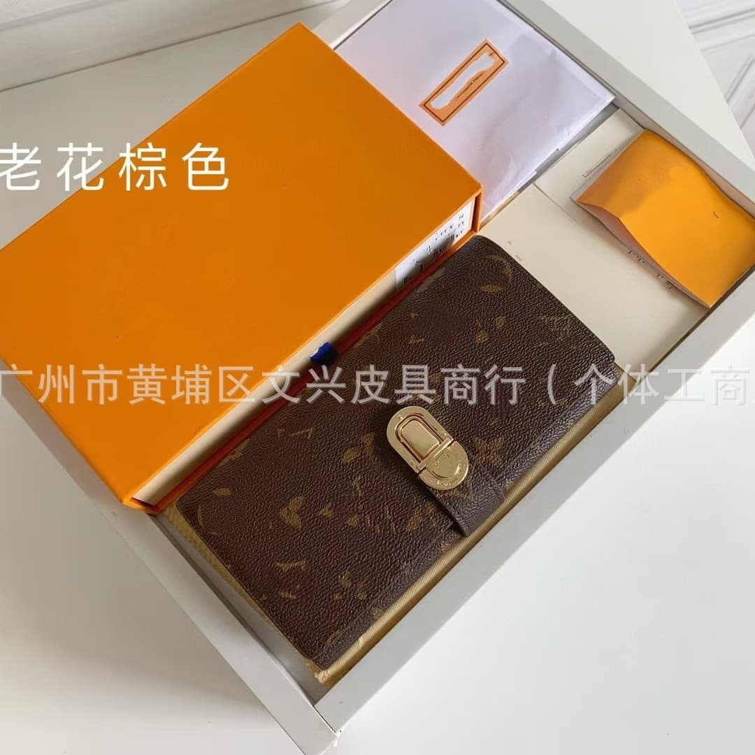 Cross-Border Foreign Trade Supply High-Quality Vintage Long Wallet, Unisex Genuine Leather Wallet, Card Holder, Vintage Original Design