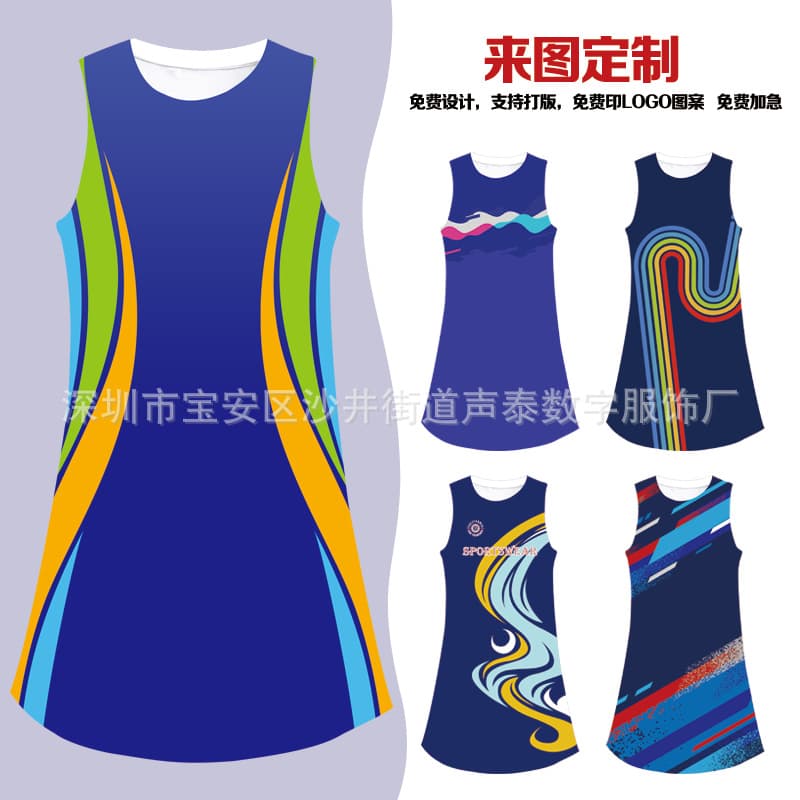 Custom Streetwear Digital Print Round Neck T-Shirt Dress Women's Casual Sport Sleeveless Short Dress