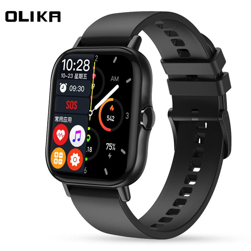 New Cross-Border Smart Watch with Bluetooth Calling, Heart Rate Monitoring, Message Push, Sports Tracking, and Multi-Function Gaming