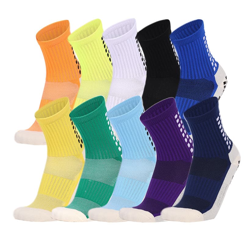 Mid-Calf Soccer Socks, Non-Slip Adult Socks, Football Socks, Running Socks, Grip Dot Anti-Slip, Moisture-Wicking