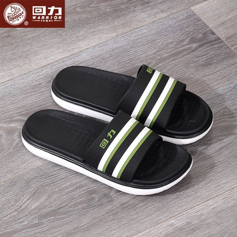 Warrior Men's Slippers Home Ultra-light Non-slip Soft Sole Indoor Bathroom Shower Slippers Home Slippers (EVA)