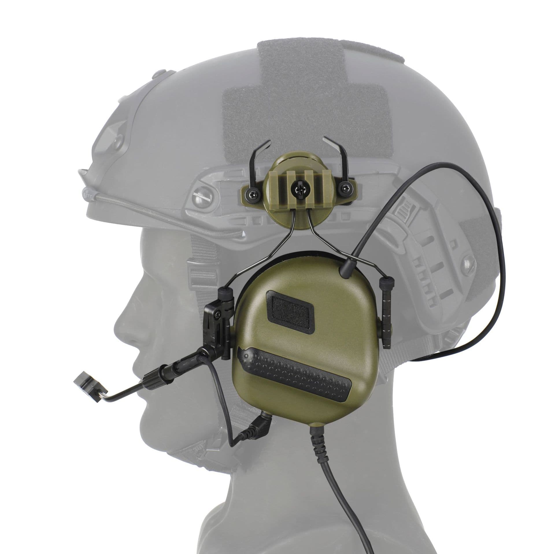 F20 head-mounted tactical headset noise reduction helmet communication earmuffs outdoor special forces training connection intercom dedicated