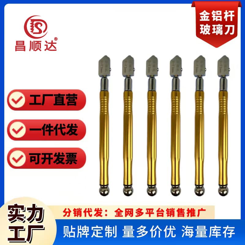 Manufacturer Wholesale Alloy Roller Glass Cutter Metal Pen Body Diamond Glass Cutter Glass Cutting Tool Drop Shipping
