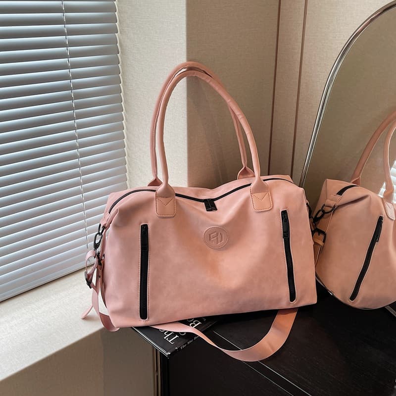 Cross-Border New Sports Bag Yoga Bag Travel Tote, Fashion Versatile Lightweight Solid Color Crossbody Travel Bag for Women