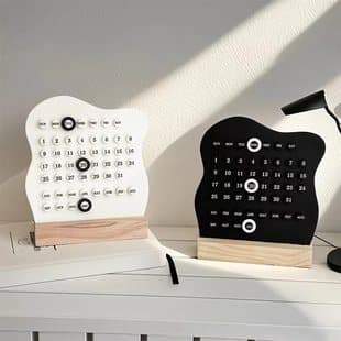 2025 Trending Ring Calendar Perpetual Calendar DIY Loop Desk Calendar Creative Personalized Office Desktop Decoration