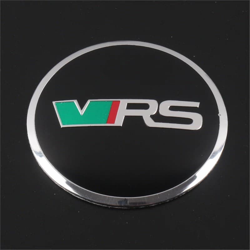 Suitable for Skoda Wheel Hub Cap VRS Labeling Modified Tire Center Cap Logo Metal Car Decoration Sticker 56mm