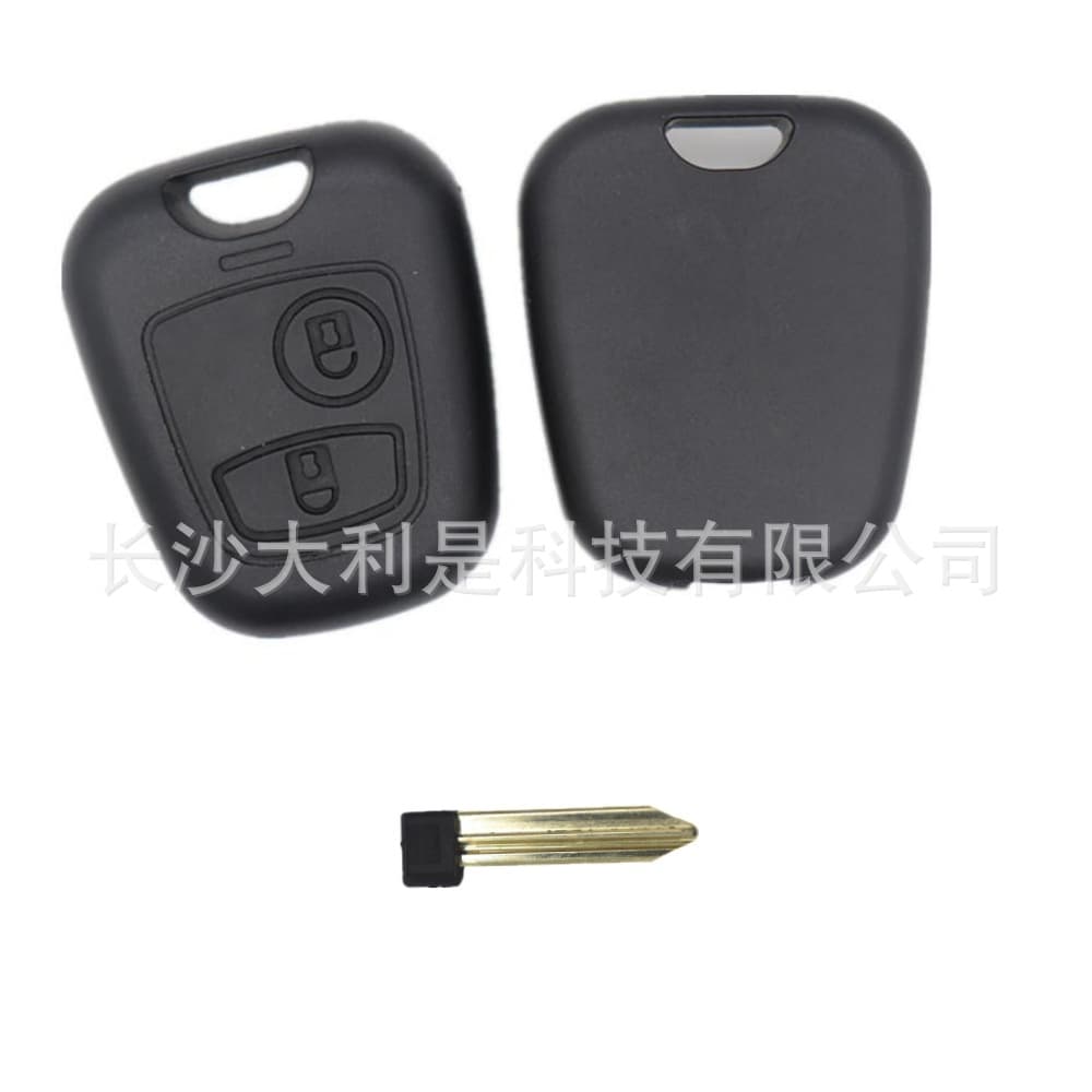 For Peugeot 406 407 2-Button Remote Flip Key Shell Large Mouth Unbranded