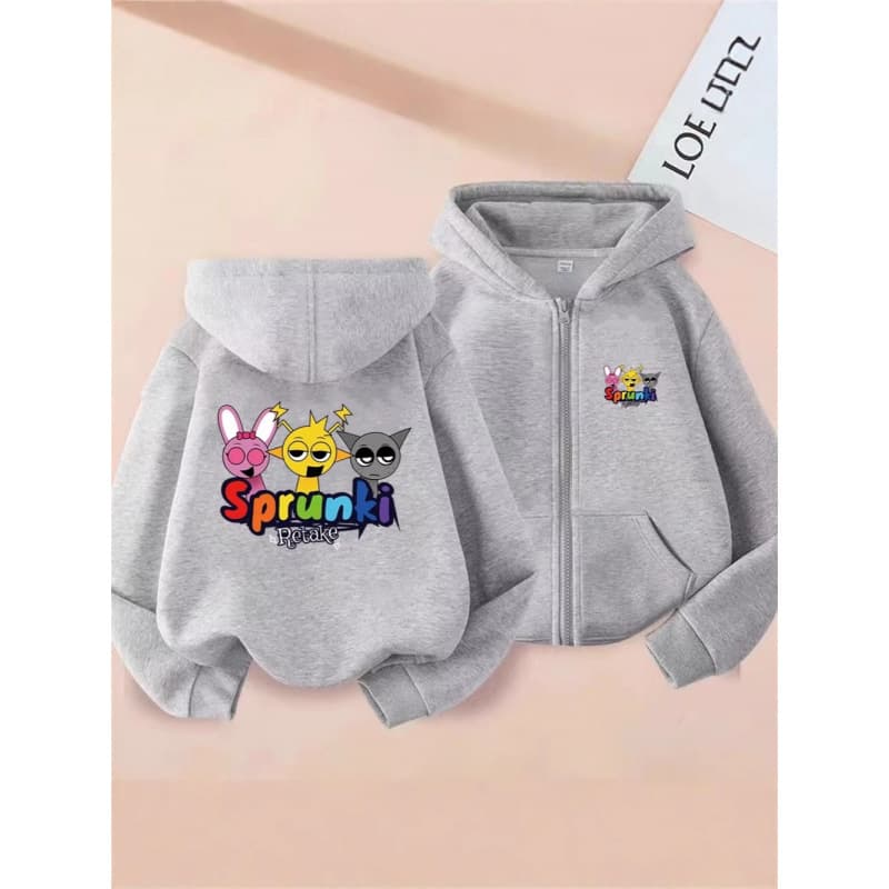 Children's Cardigan Jacket Winter Fleece-Lined Kids Pure Cotton Zip-Up Hoodie Girls Mother-Daughter Matching Parent-Child Top dz