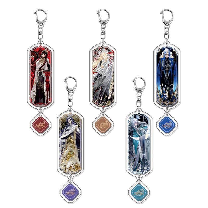 Love and Producer in Time Keychain Pendant Luo Xia, Ai Yin, Ye Xuan, Lu Chen, Si Lan Game Merchandise In Stock
