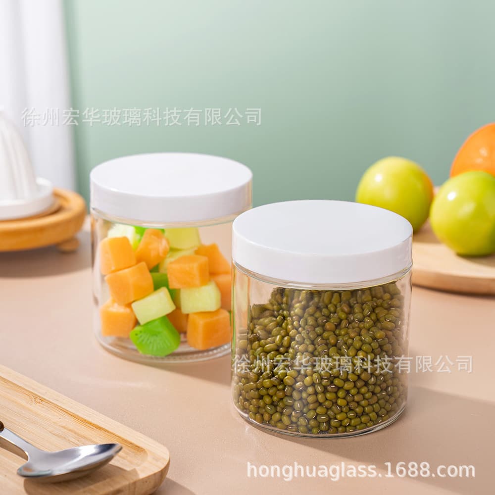 Sealed jar, storage jar, pickle jar, glass storage jar, jam jar, 500ml glass jar, glass jar