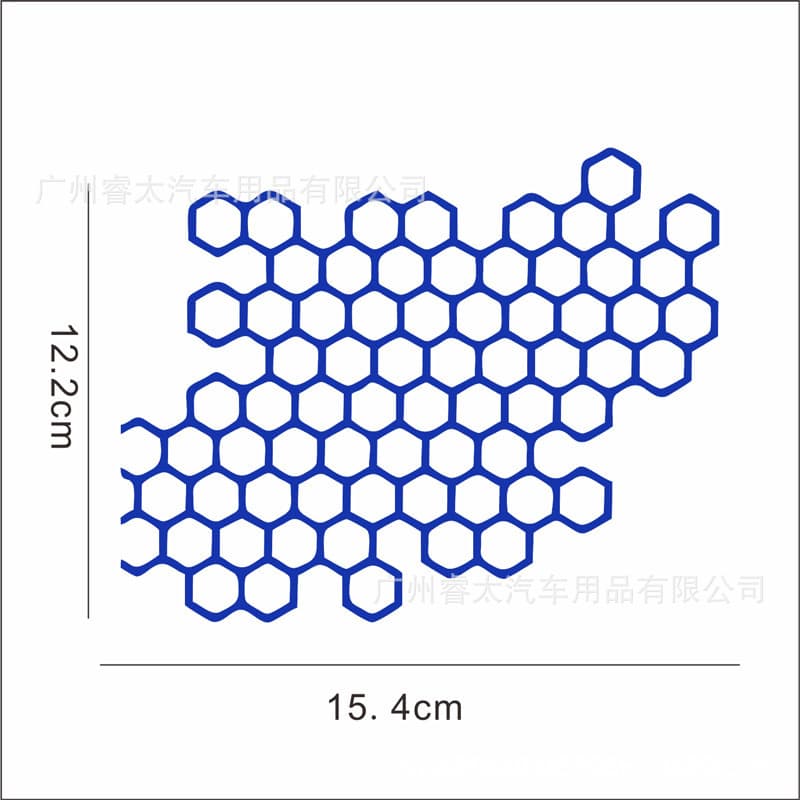 Cross-border cellular car stickers battery car motorcycle personalized modified car taillight decals grid shape car stickers
