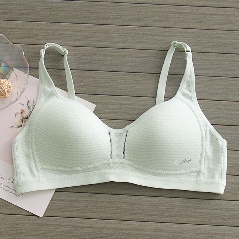 Teenage Girls' Bra for Middle and High School Students, Stage 2-3, Summer Thin Cotton Lining Bra