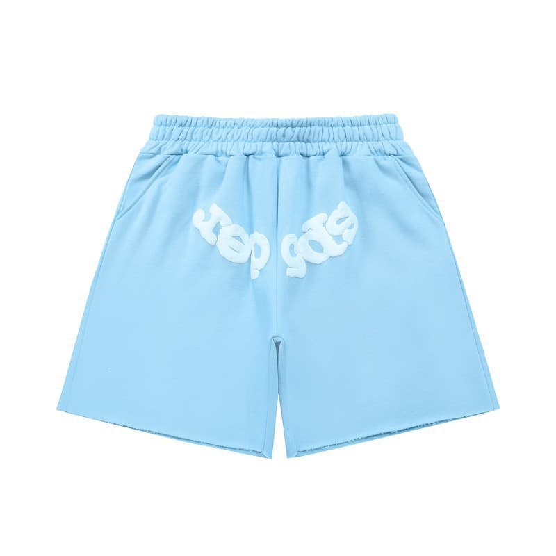 Sp5der sports casual shorts for men 555555 letters hot diamond print cross-border trendy brand loose pants trend