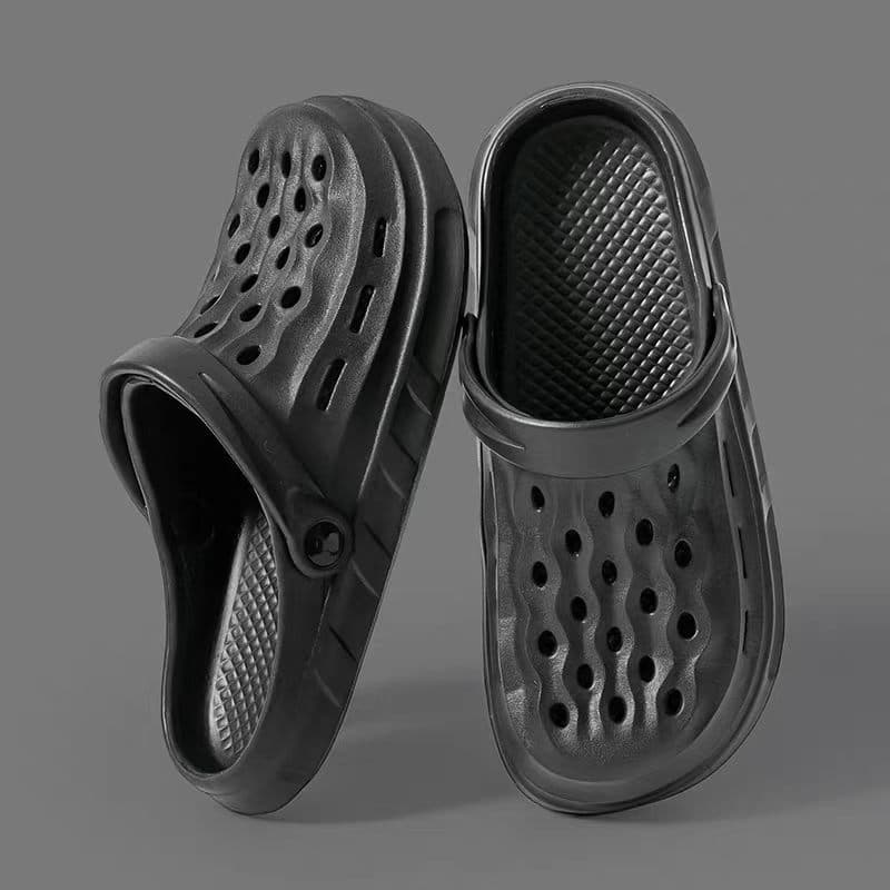 Clog Shoes for Men Summer Flat Couple Thick Sole Anti-Slip Big Head Garden Shoes Beach Sandals Slippers Wholesale